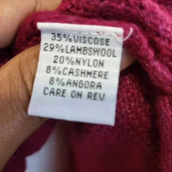 Bryn Walker Cowl Neck Sweater Poncho Sleeveless Cashmere/Lambswool Blend(L) - Picture 9 of 9